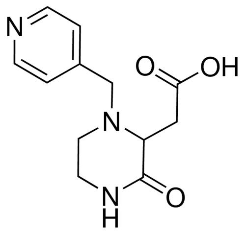 [3-Oxo-1-(4-pyridinylmethyl)-2-piperazinyl]acetic acid