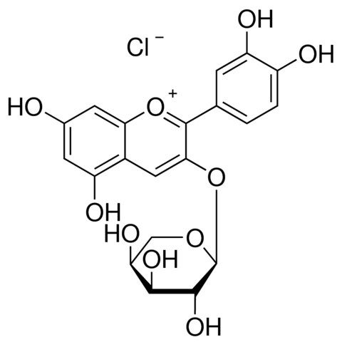 Cyanidin 3-arabinoside chloride