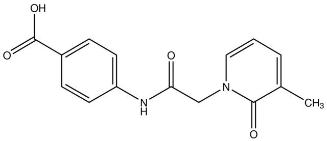 4-(2-(3-Methyl-2-oxopyridin-1(2<i>H</i>)-yl)acetamido)benzoic acid