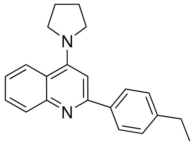 2-(4-ETHYLPHENYL)-4-(1-PYRROLIDINYL)QUINOLINE