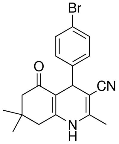 4-(4-BROMOPHENYL)-2,7,7-TRIMETHYL-5-OXO-1,4,5,6,7,8-HEXAHYDRO-3-QUINOLINECARBONITRILE