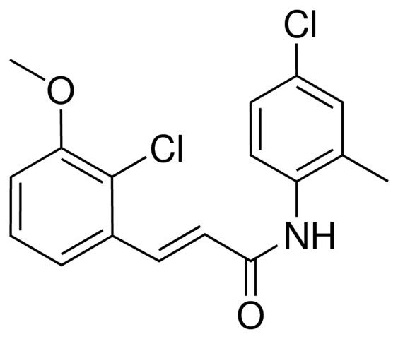 3-(2-CHLORO-3-METHOXYPHENYL)-N-(4-CHLORO-2-METHYLPHENYL)-2-PROPENAMIDE