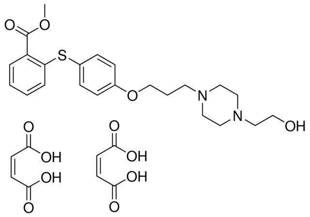 METHYL 2-[(4-[3-[4-(2-HYDROXYETHYL)-1-PIPERAZINYL]PROPOXY]PHENYL)SULFANYL]BENZOATE, DIMALEATE SALT