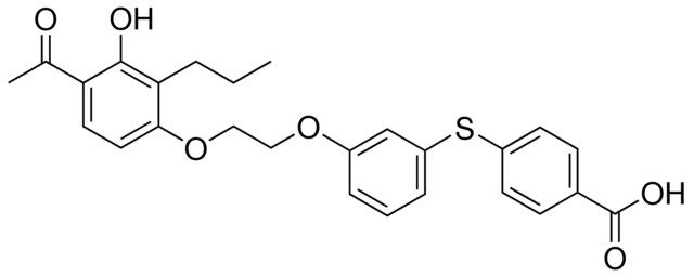 4-([3-[2-(4-ACETYL-3-HYDROXY-2-PROPYLPHENOXY)ETHOXY]PHENYL]SULFANYL)BENZOIC ACID