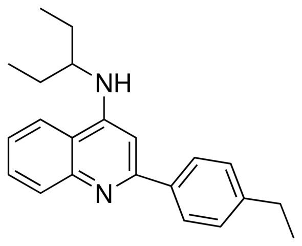 2-(4-ETHYLPHENYL)-N-(1-ETHYLPROPYL)-4-QUINOLINAMINE