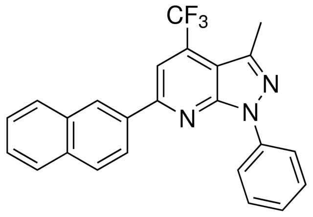 3-METHYL-6-(2-NAPHTHYL)-1-PHENYL-4-(TRIFLUOROMETHYL)-1H-PYRAZOLO(3,4-B)PYRIDINE