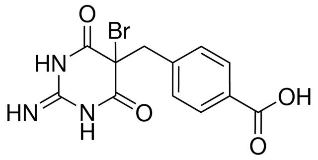 4-((5-BROMO-2-IMINO-4,6-DIOXOHEXAHYDRO-5-PYRIMIDINYL)METHYL)BENZOIC ACID