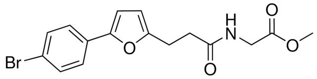 METHYL ((3-(5-(4-BROMOPHENYL)-2-FURYL)PROPANOYL)AMINO)ACETATE