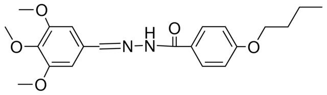 4-BUTOXYBENZOIC ACID (3,4,5-TRIMETHOXYBENZYLIDENE)-HYDRAZIDE