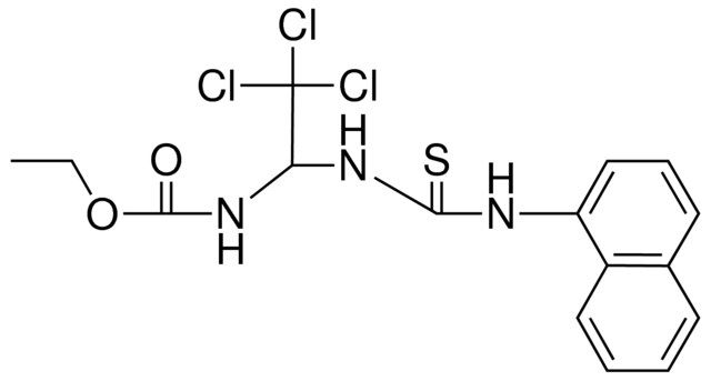 (2,2,2-TRICHLORO-1-(3-NAPHTHALEN-1-YL-THIOUREIDO)-ET)-CARBAMIC ACID ETHYL ESTER