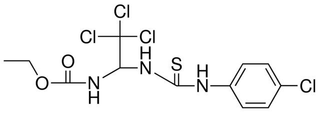 (2,2,2-TRICHLORO-1-(3-(4-CL-PHENYL)-THIOUREIDO)-ETHYL)-CARBAMIC ACID ETHYL ESTER