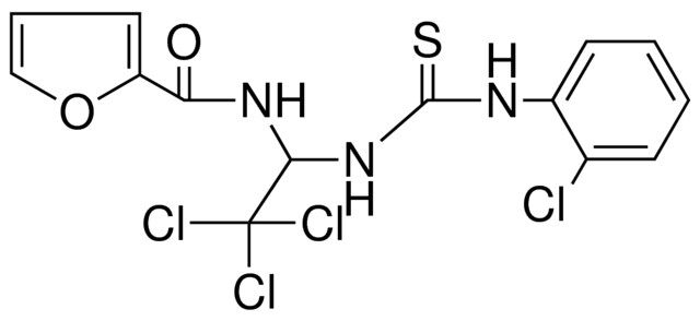 FURAN-2-CARBOXYLIC ACID (2,2,2-TRICHLORO-1-(3-(2-CL-PH)-THIOUREIDO)-ETHYL)-AMIDE