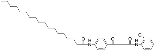 N-(2-CHLOROPHENYL)-4-OCTADECANAMIDO-BETA-OXOBENZENEPROPIONAMIDE