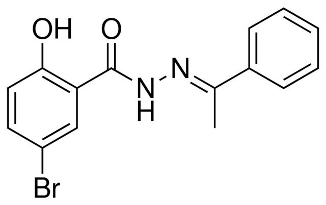 5-BROMO-2-HYDROXY-N'-(1-PHENYLETHYLIDENE)BENZOHYDRAZIDE