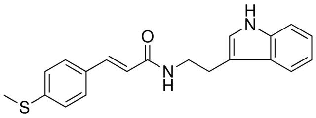 N-(2-(1H-INDOL-3-YL)-ETHYL)-3-(4-METHYLSULFANYL-PHENYL)-ACRYLAMIDE