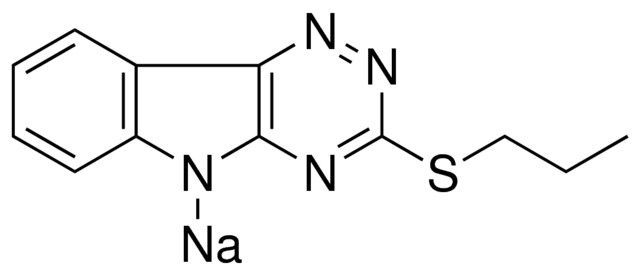 SODIUM 3-(PROPYLTHIO)-[1,2,4]TRIAZINO[5,6-B]INDOL-5-IDE