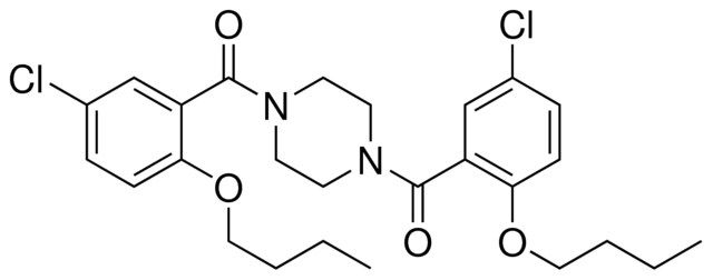 (4-(2-BUTOXY-5-CL-BENZOYL)-PIPERAZIN-1-YL)-(2-BUTOXY-5-CHLORO-PHENYL)-METHANONE