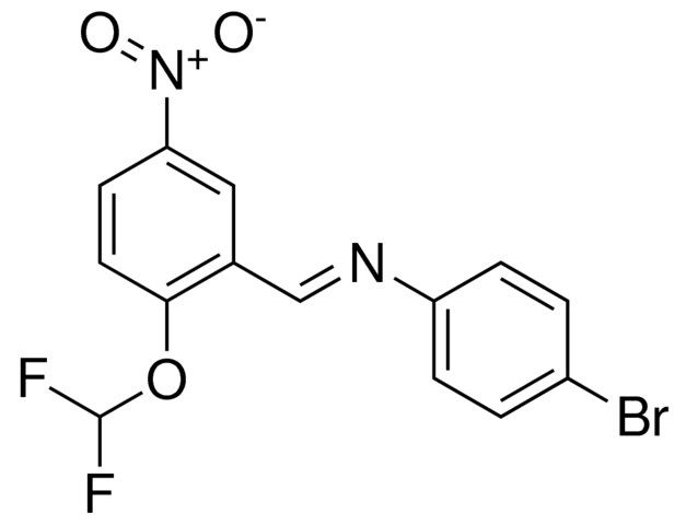 (4-BROMO-PHENYL)-(2-DIFLUOROMETHOXY-5-NITRO-BENZYLIDENE)-AMINE