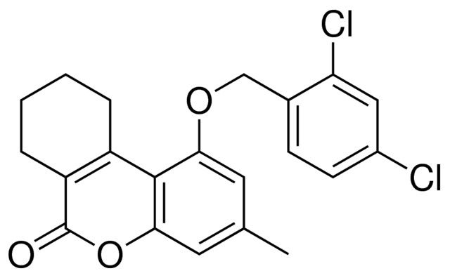 1-(2,4-DICHLORO-BENZYLOXY)-3-METHYL-7,8,9,10-TETRAHYDRO-BENZO(C)CHROMEN-6-ONE