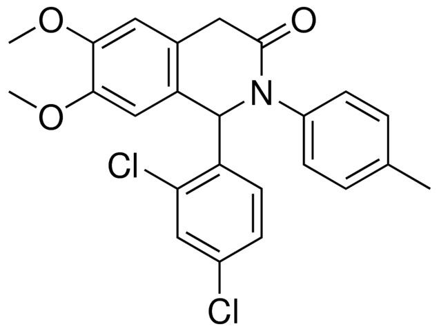 1-(2,4-DICHLORO-PHENYL)-6,7-DIMETHOXY-2-P-TOLYL-1,4-DIHYDRO-2H-ISOQUINOLIN-3-ONE