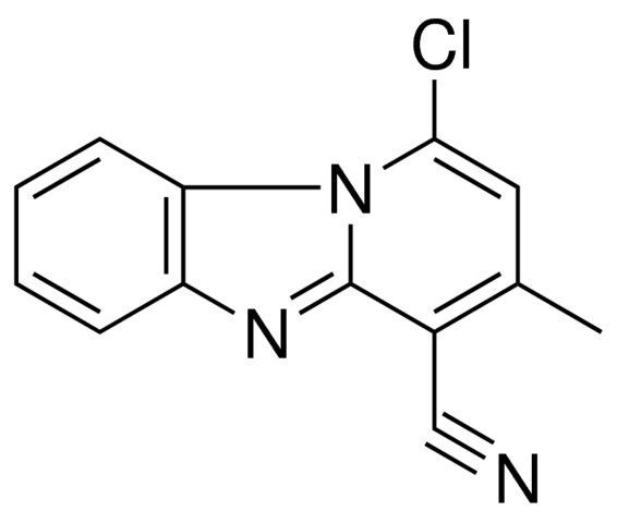 1-CHLORO-3-METHYL-BENZO(4,5)IMIDAZO(1,2-A)PYRIDINE-4-CARBONITRILE