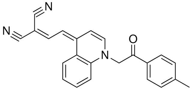 2-(2-(1-(2-OXO-2-P-TOLYL-ETHYL)-1H-QUINOLIN-4-YLIDENE)-ETHYLIDENE)-MALONONITRILE