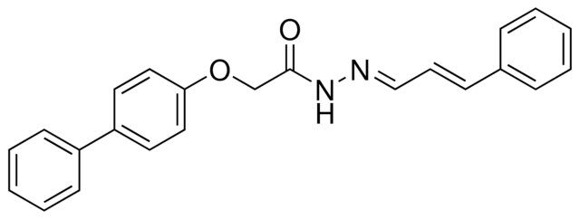 2-((1,1'-BIPHENYL)-4-YLOXY)-N'-(3-PHENYL-2-PROPENYLIDENE)ACETOHYDRAZIDE