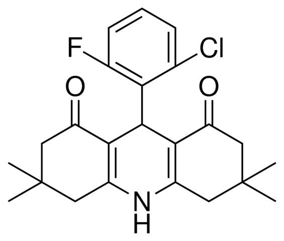 9-(2-CL-6-F-PH)-3,3,6,6-TETRA-ME-3,4,6,7,9,10-HEXAHYDRO-2H,5H-ACRIDINE-1,8-DIONE