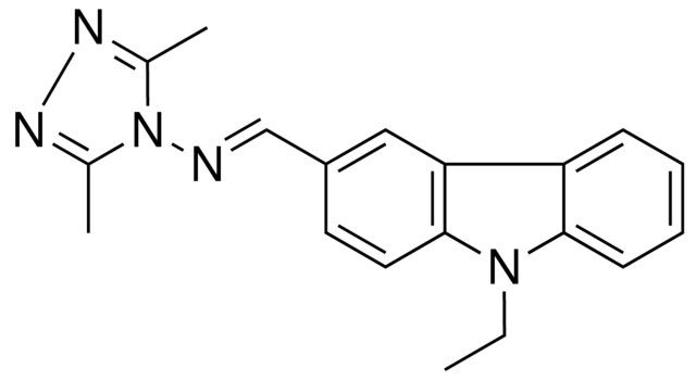 N-((9-ETHYL-9H-CARBAZOL-3-YL)METHYLENE)-3,5-DIMETHYL-4H-1,2,4-TRIAZOL-4-AMINE