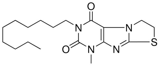 3-DECYL-1-METHYL-6,7-DIHYDRO-1H-THIAZOLO(2,3-F)PURINE-2,4-DIONE