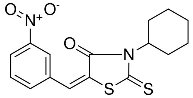 3-CYCLOHEXYL-5-(3-NITRO-BENZYLIDENE)-2-THIOXO-THIAZOLIDIN-4-ONE