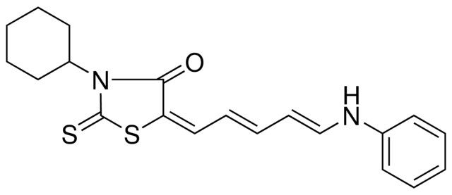 3-CYCLOHEXYL-5-(5-PHENYLAMINO-PENTA-2,4-DIENYLIDENE)-2-THIOXO-THIAZOLIDIN-4-ONE