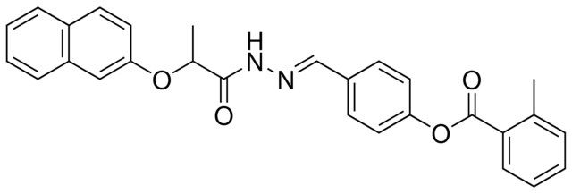 4-(2-(2-(2-NAPHTHYLOXY)PROPANOYL)CARBOHYDRAZONOYL)PHENYL 2-METHYLBENZOATE