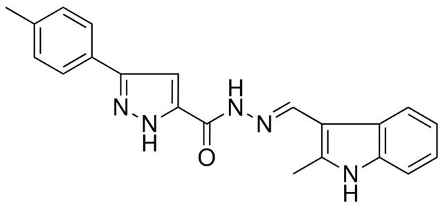 5-P-TOLYL-2H-PYRAZOLE-3-CARBOXYLIC ACID (2-ME-1H-INDOL-3-YLMETHYLENE)-HYDRAZIDE