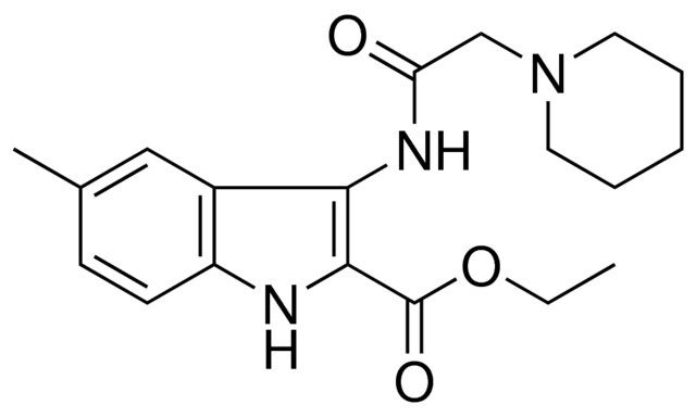 5-ME-3-(2-PIPERIDIN-1-YL-ACETYLAMINO)-1H-INDOLE-2-CARBOXYLIC ACID ETHYL ESTER