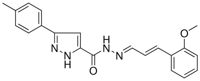 5-P-TOLYL-2H-PYRAZOLE-3-CARBOXYLIC ACID (3-(2-MEO-PHENYL)-ALLYLIDENE)-HYDRAZIDE