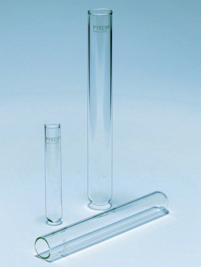 Pyrex<sup>?</sup> Test tubes, without rim, medium wall