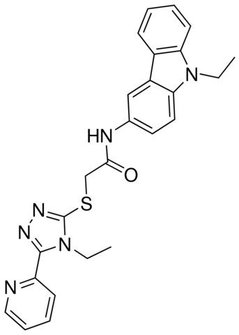 N-(9-ETHYL-9H-CARBAZOL-3-YL)-2-{[4-ETHYL-5-(2-PYRIDINYL)-4H-1,2,4-TRIAZOL-3-YL]SULFANYL}ACETAMIDE