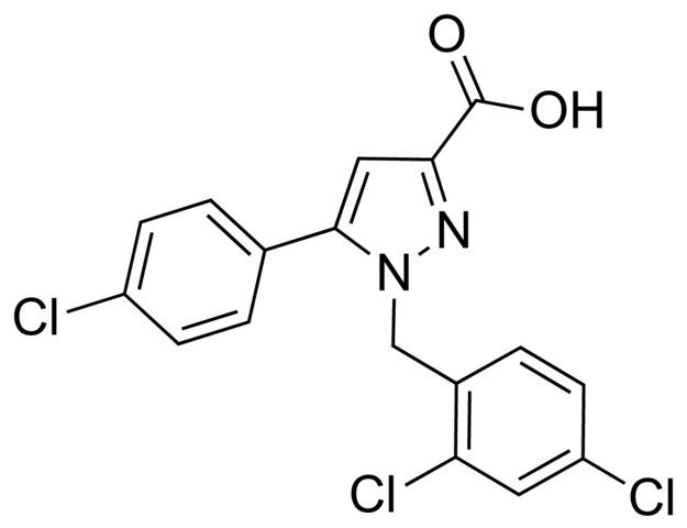 1-(2,4-Dichlorobenzyl)-5-(4-chlorophenyl)-1<i>H</i>-pyrazole-3-carboxylic acid