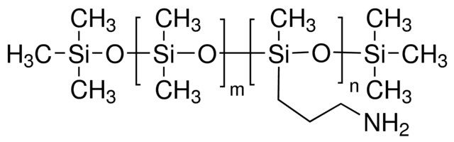 Poly[dimethylsiloxane-<i>co</i>-(3-aminopropyl)methylsiloxane]