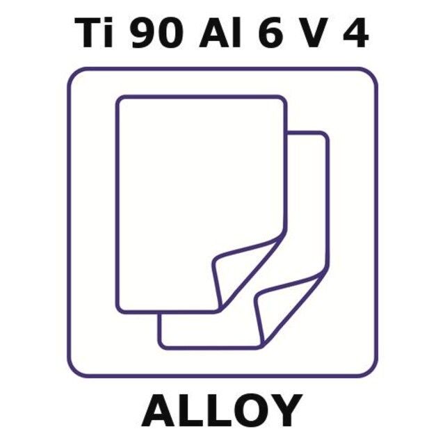 Titanium-aluminum-vanadium alloy, Ti90Al6V4