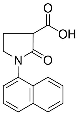 1-(1-NAPHTHYL)-2-OXO-3-PYRROLIDINECARBOXYLIC ACID