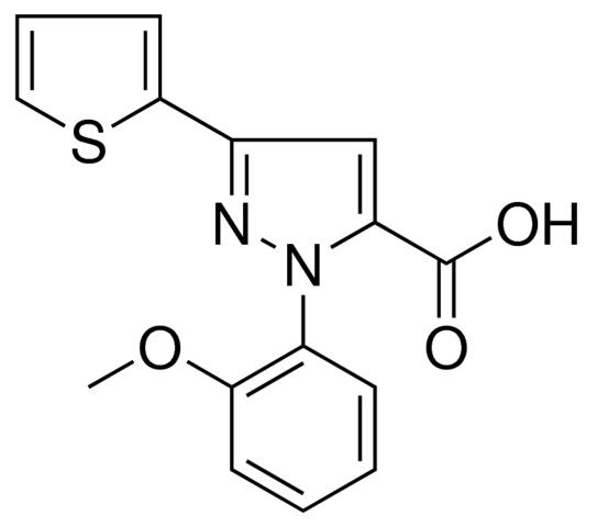 1-(2-METHOXYPHENYL)-3-(2-THIENYL)-1H-PYRAZOLE-5-CARBOXYLIC ACID