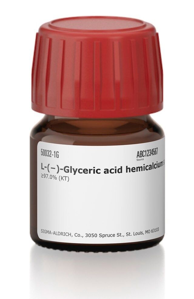 <sc>L-</sc>(-)-Glyceric acid hemicalcium salt monohydrate