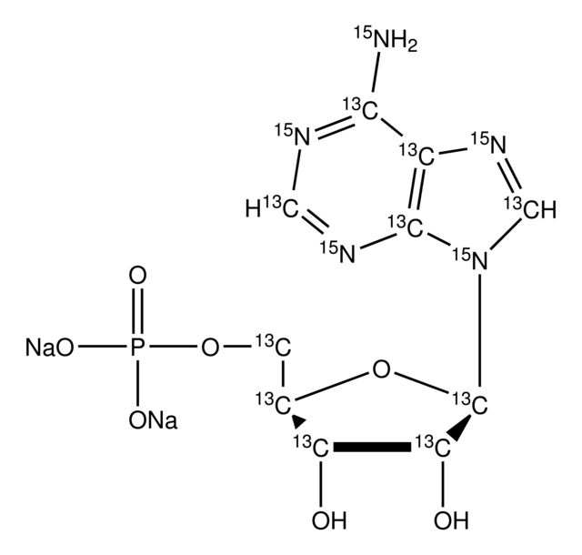 Adenosine-<sup>13</sup>C<sub>10</sub>,<sup>15</sup>N<sub>5</sub> 5-monophosphate disodium salt solution