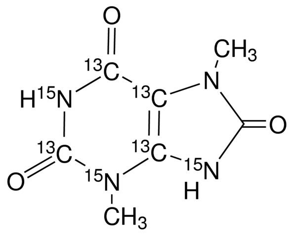 3,7-Dimethyluric acid-2,4,5,6-<sup>13</sup>C<sub>4</sub>-1,3,9-<sup>15</sup>N<sub>3</sub>