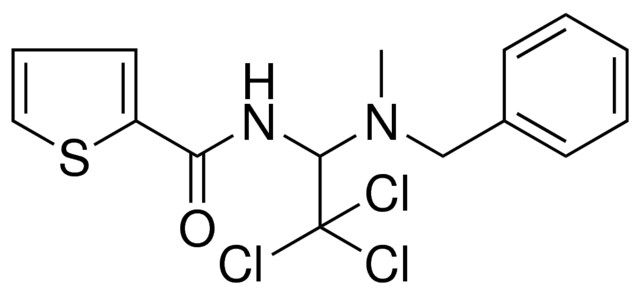 THIOPHENE-2-CARBOXYLIC ACID (1-(BENZYL-METHYL-AMINO)-2,2,2-TRICHLORO-ETHYL)AMIDE