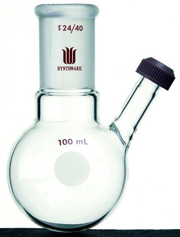 Synthware<sup>TM</sup> round bottom flask with threaded side inlet