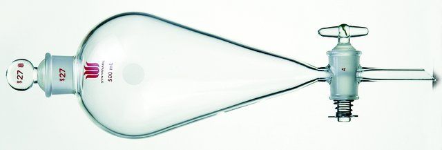 Synthware<sup>TM</sup> Squibb separatory funnel with glass stopcock