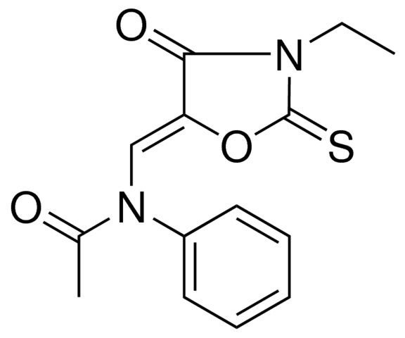 N-(3-ETHYL-4-OXO-2-THIOXO-OXAZOLIDIN-5-YLIDENEMETHYL)-N-PHENYL-ACETAMIDE